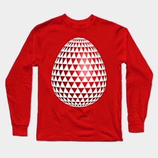 white and red egg Long Sleeve T-Shirt